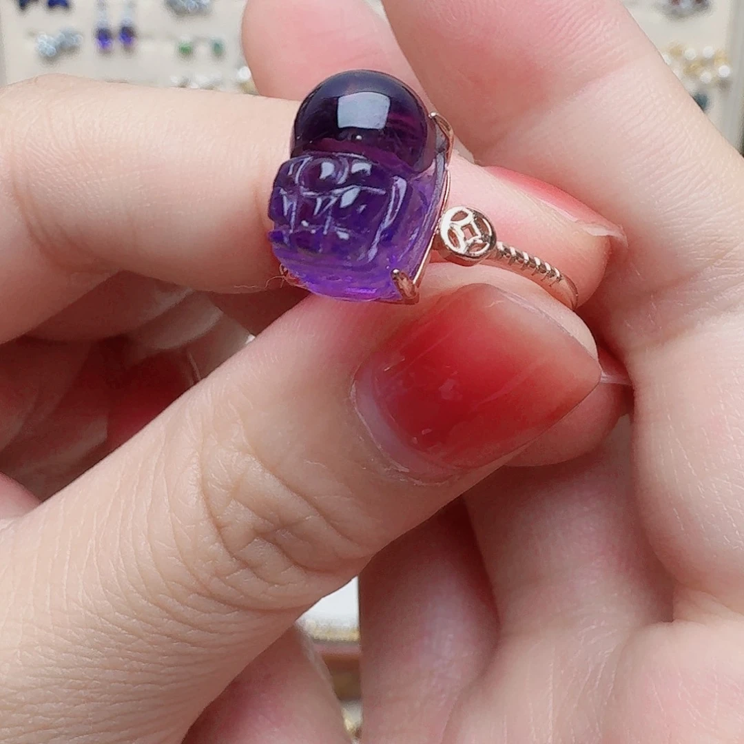 水晶戒指未镶嵌戒指392