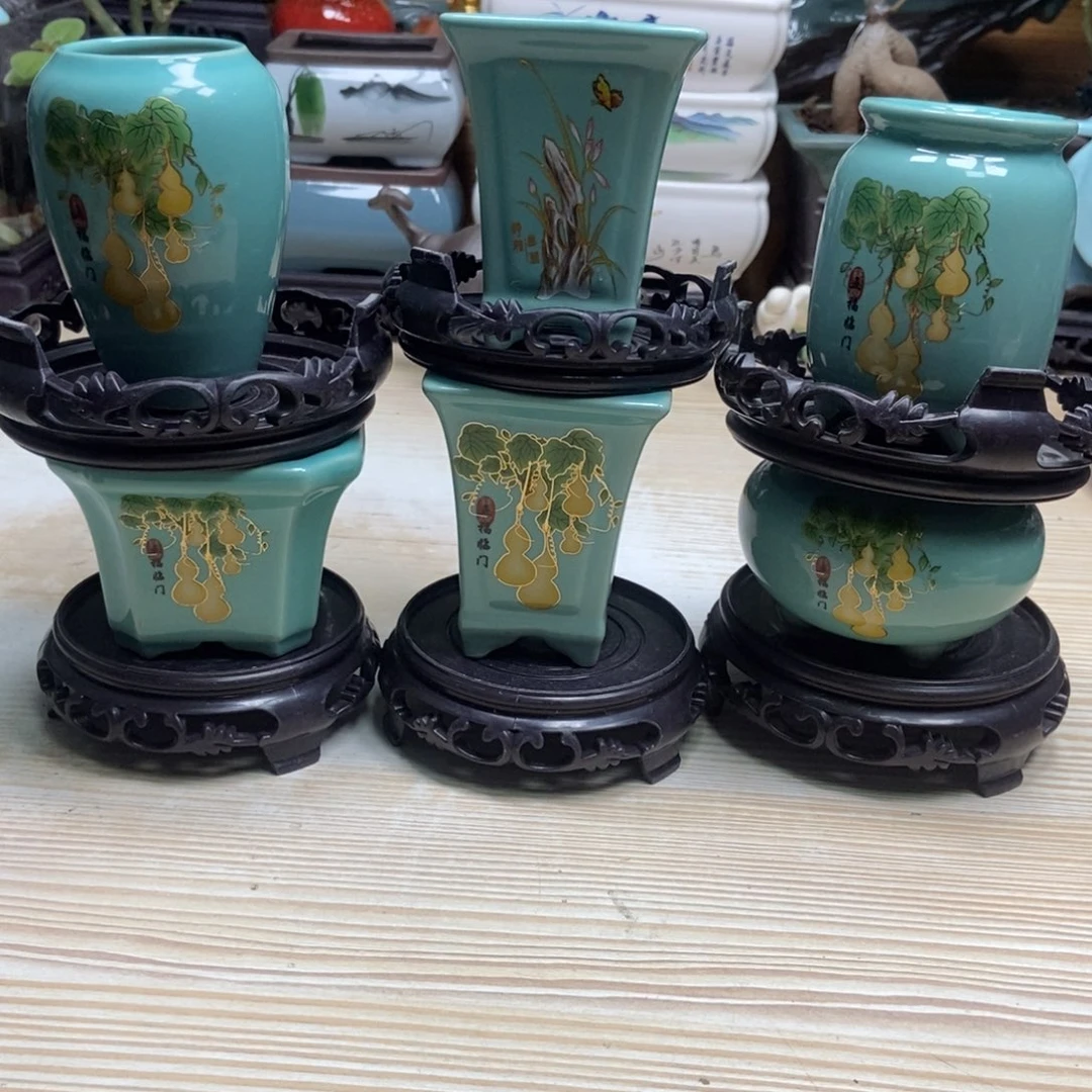 瓷片陶瓷花盆陶瓷艺术