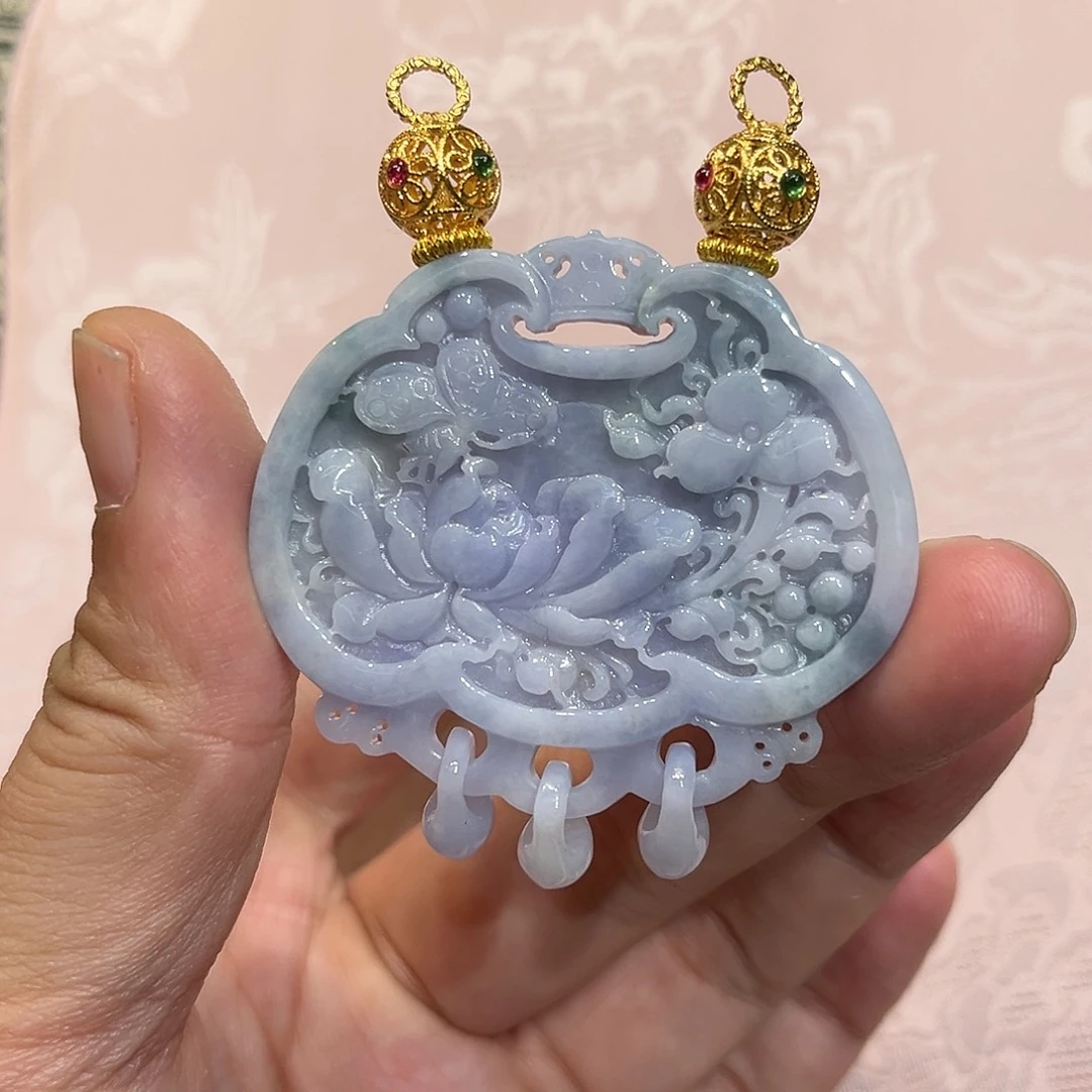 翡翠合金吊坠(赠链)