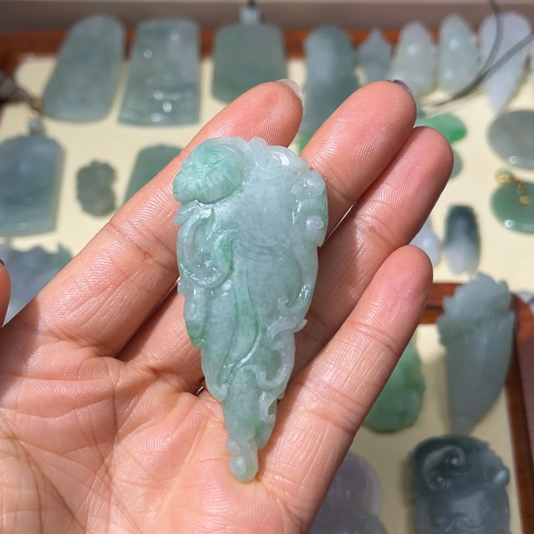 流***叔定制翡翠未镶嵌天然缅甸A货翡翠