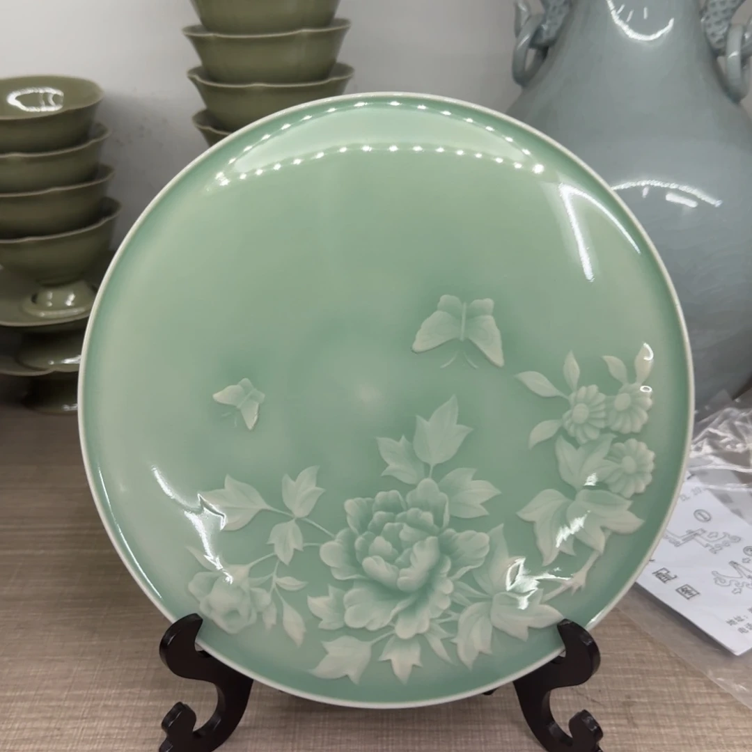 龙泉青瓷茶具微瑕6976