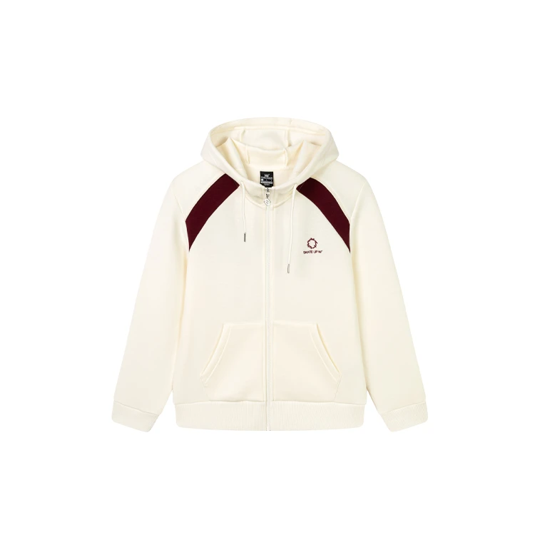 361度女士春季连帽开襟卫衣 562519051A