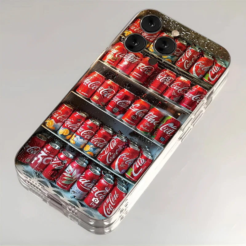 夏日汽水适用苹果16promax手机壳iphone15pro创意14防摔太空壳软x