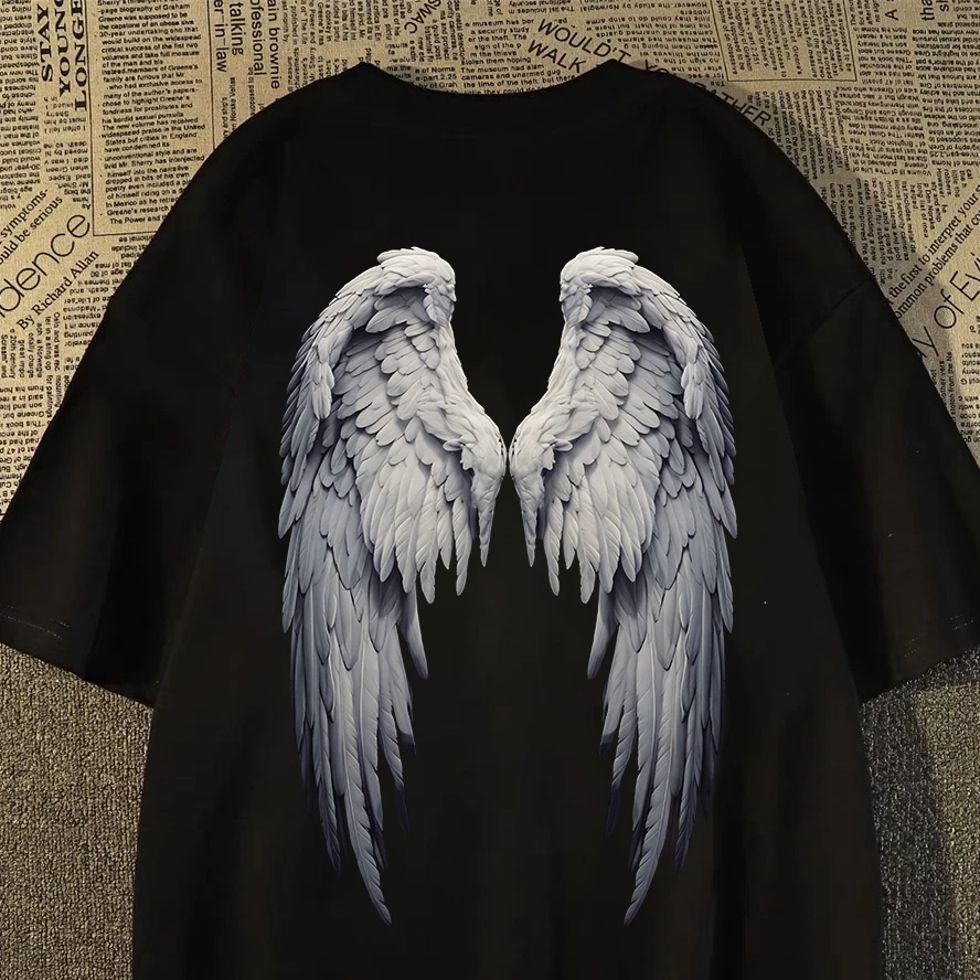 100%重磅纯棉短袖T恤男女同款潮牌创意流行嘻哈夏宽松男装半袖ZNW