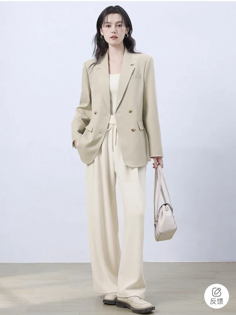 K123/安妮～垂坠感超好修腿遮肉显瘦抗皱醋酸直筒休闲裤