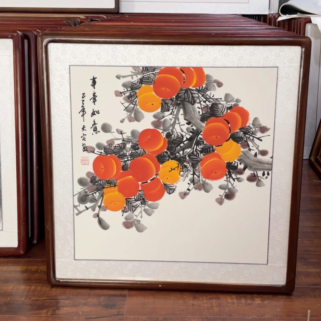 国画带框尺寸63*63厘米