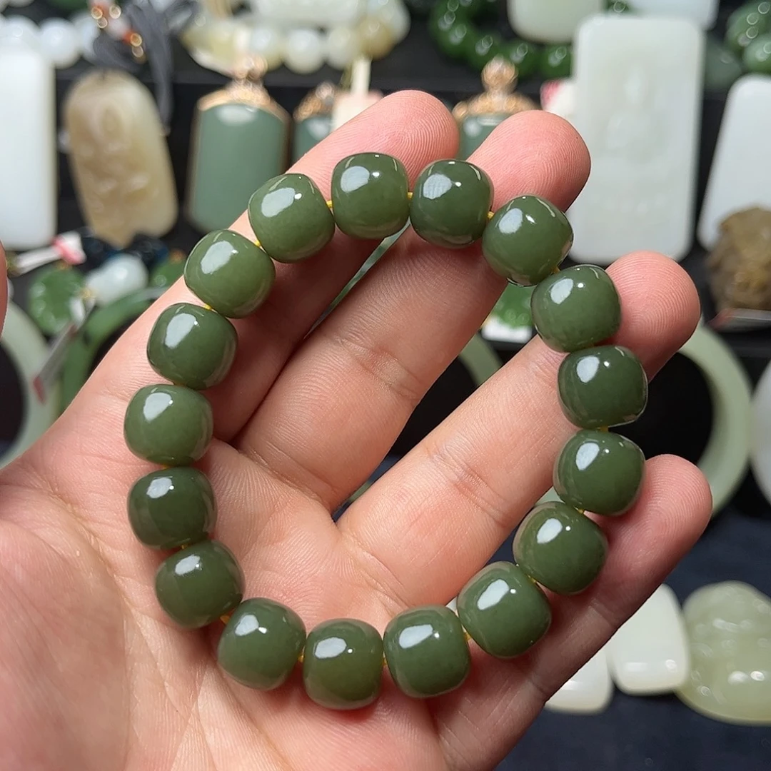 和田玉未镶嵌手链20