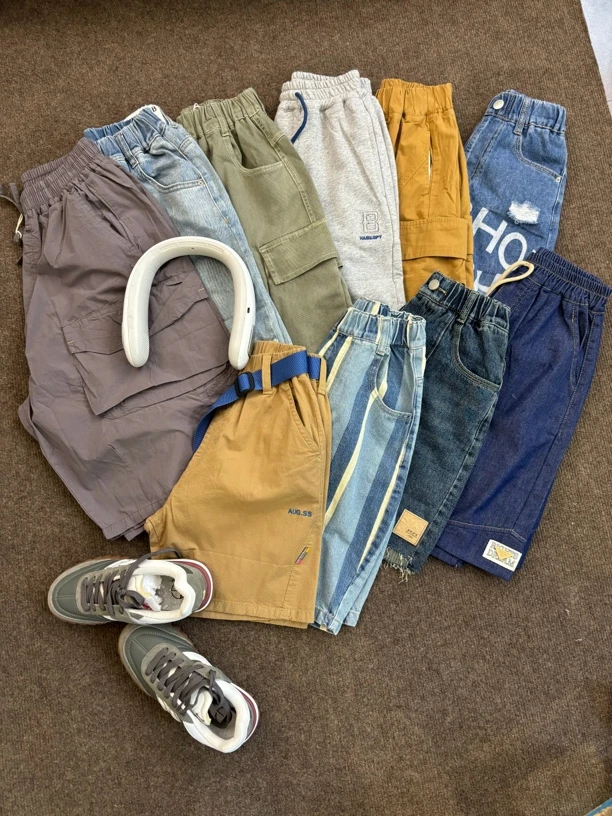 各夏季五七分中裤棉布针织牛仔运动（实110-180