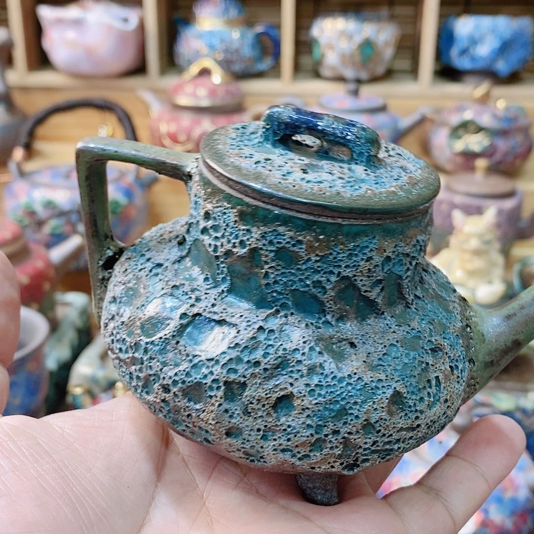 粗陶志野柴烧茶器