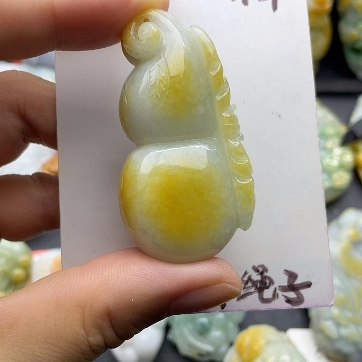 颈饰未镶嵌翡翠天然翡翠