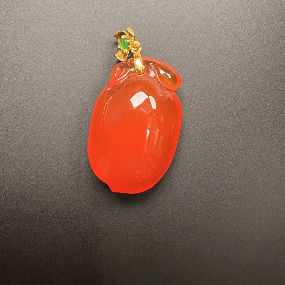 南红玛瑙冰红挂坠