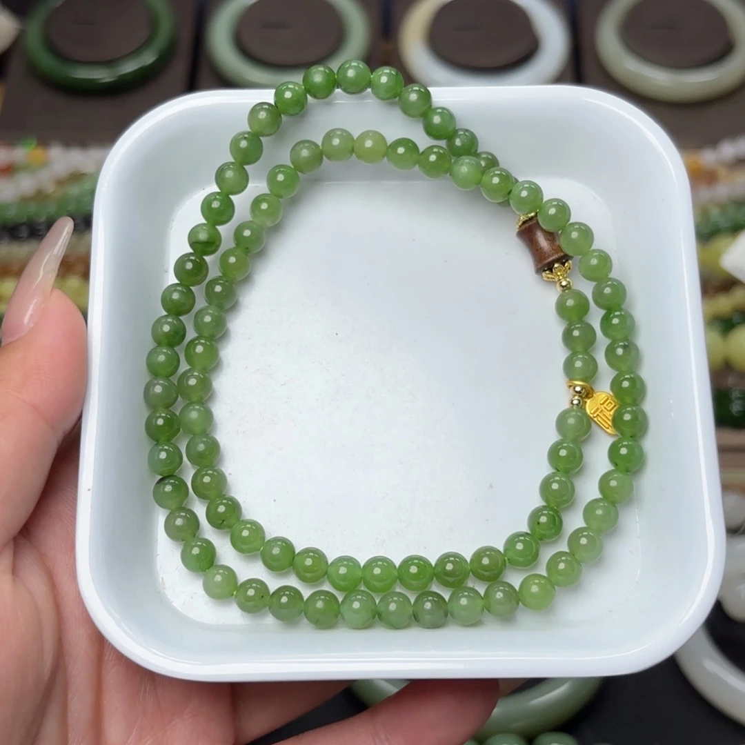 和田玉未镶嵌手串