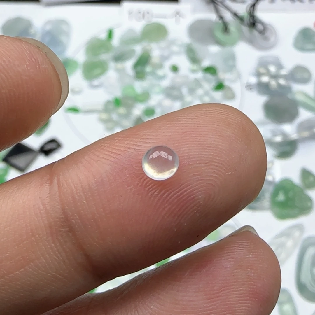 定制翡翠未镶嵌海***蓝翡翠