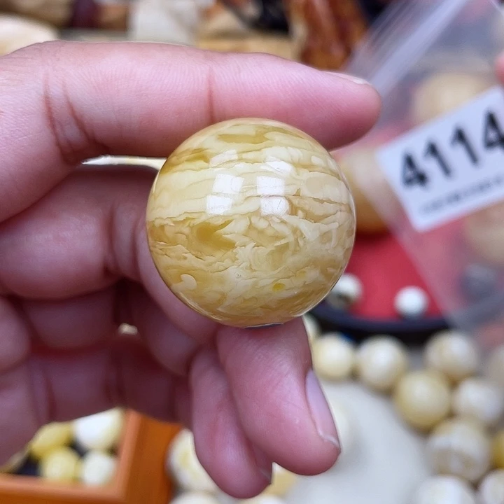 蜜蜡未镶嵌珠宝奇石沙眼29.3虎皮