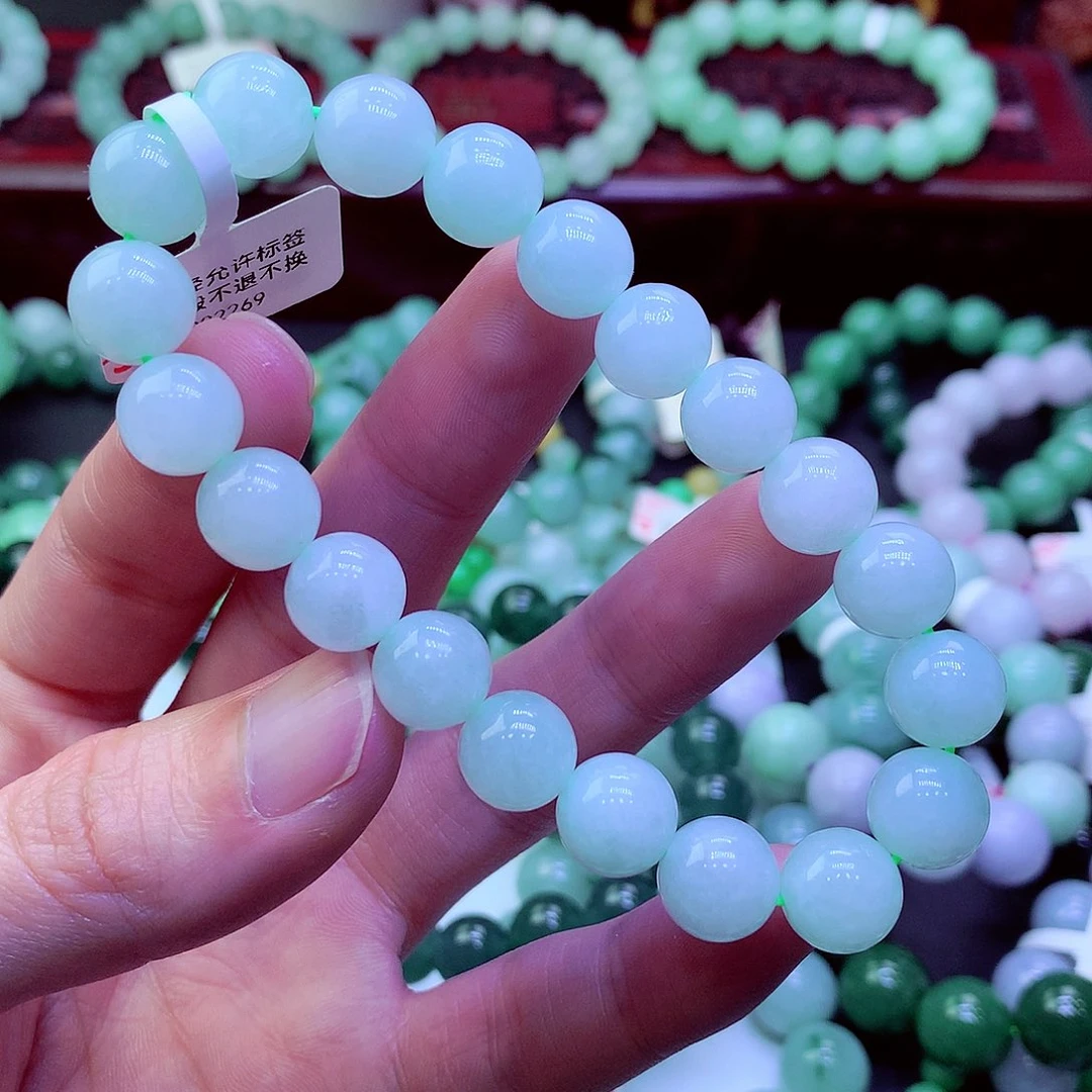 翡翠未镶嵌毛衣链