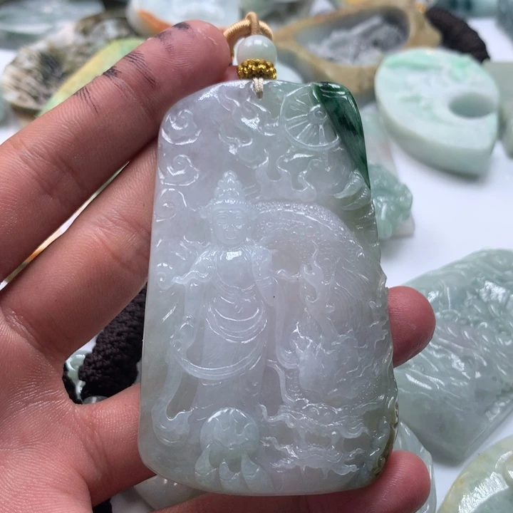 颈饰未镶嵌翡翠保真天然a货翡翠