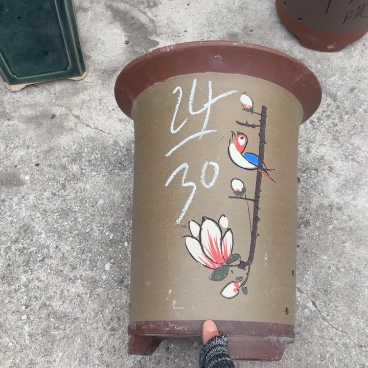 紫砂花盆紫砂的花