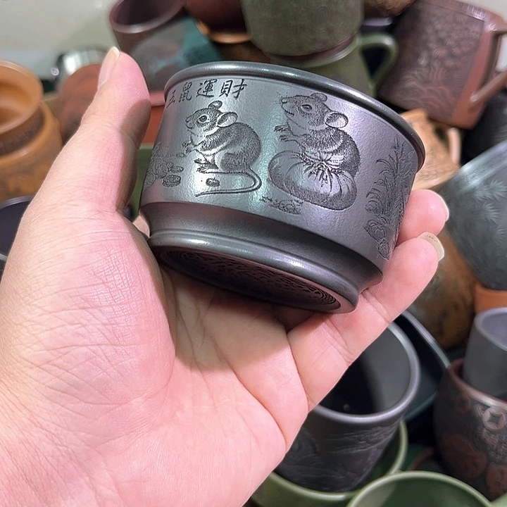 茶杯紫砂全手工紫砂主人杯