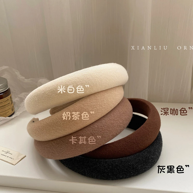 海绵发箍女新款高级感洋气时尚头箍高颅顶压发洗脸发卡发饰品F27