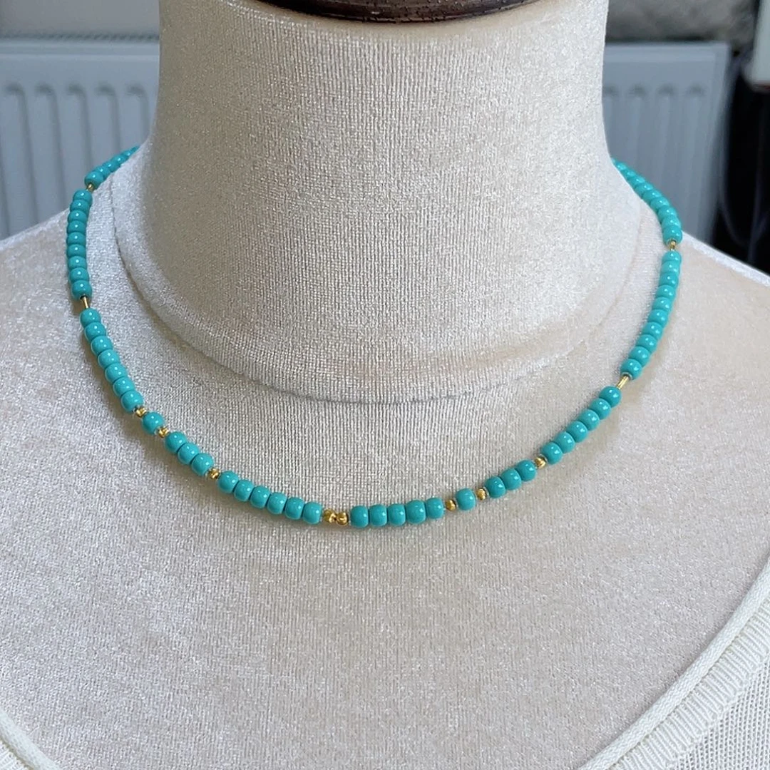 绿松石18K金镶嵌珠宝奇石