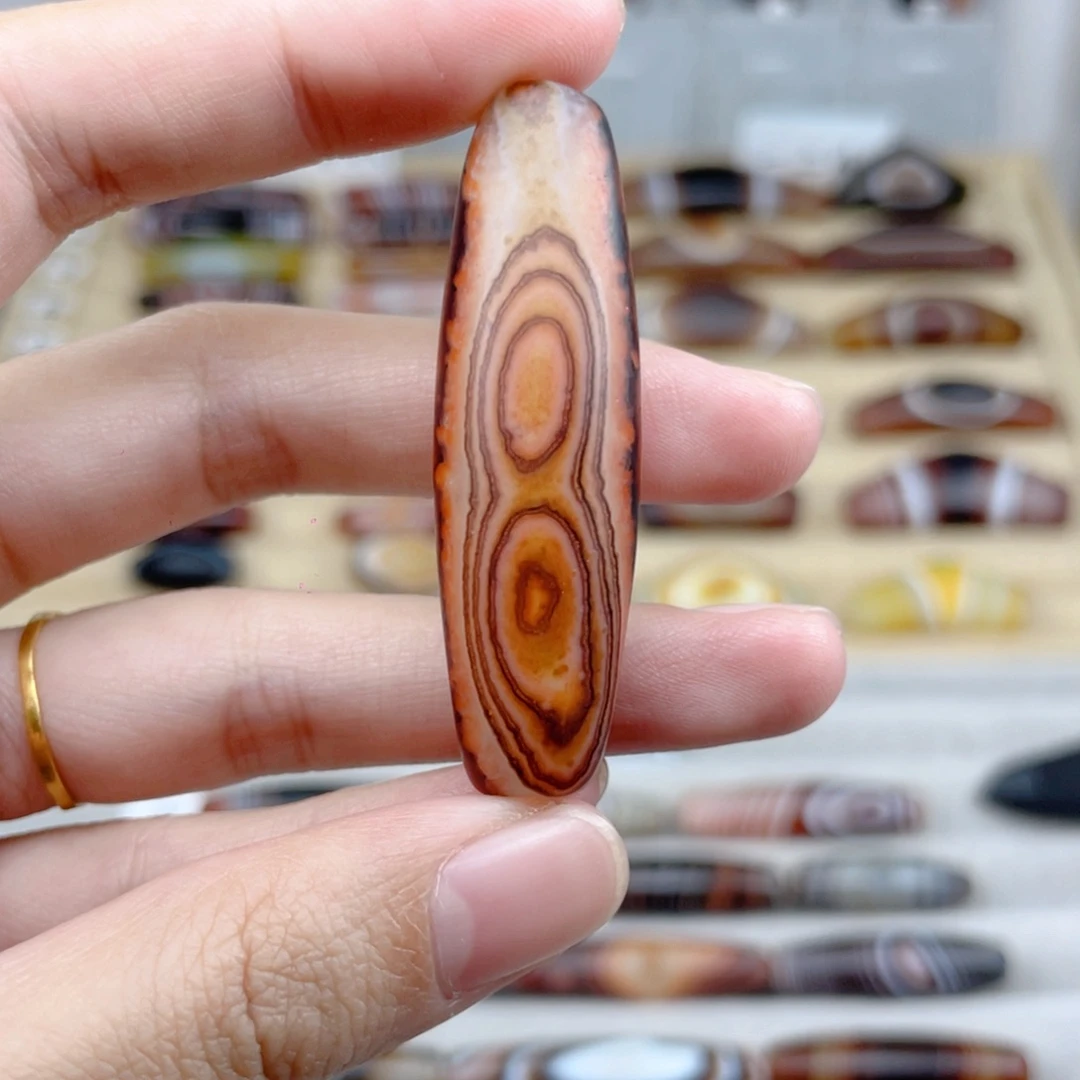 大***子玛瑙/玉髓合金颈饰