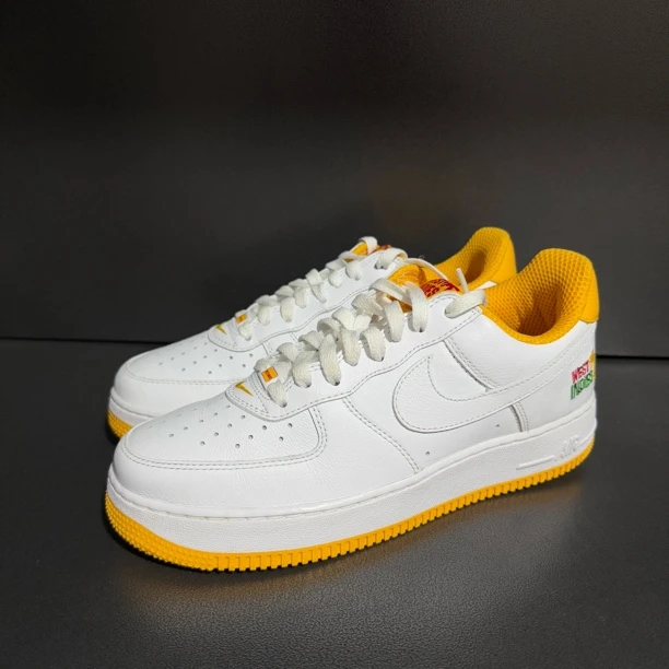 95新 NIKE/耐克 41码/空军一号 低帮白橙 男款板鞋