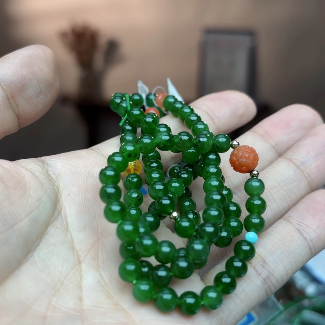 和田玉手串未镶嵌