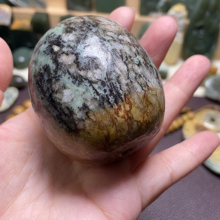 岫岩河磨玉（透闪石质玉）未镶嵌颈饰