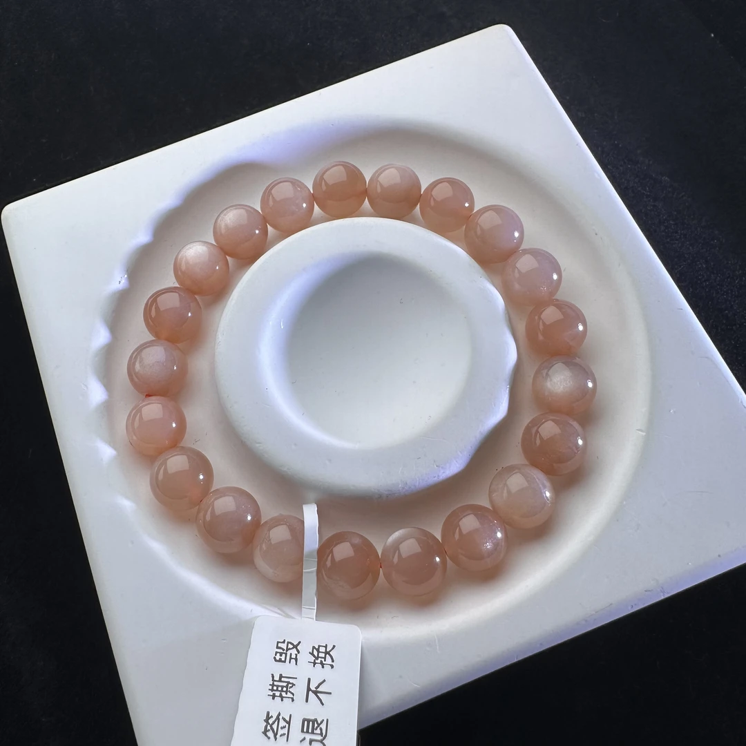 天然橙月光手链女款时尚百搭水晶太阳石小清新手串饰品礼物送女友