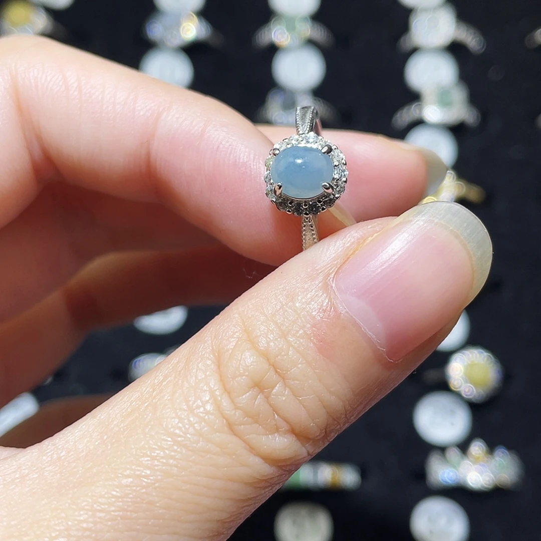 翡翠未镶嵌戒指戒指