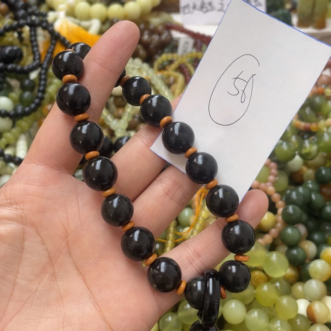 蛇纹石玉手链未镶嵌