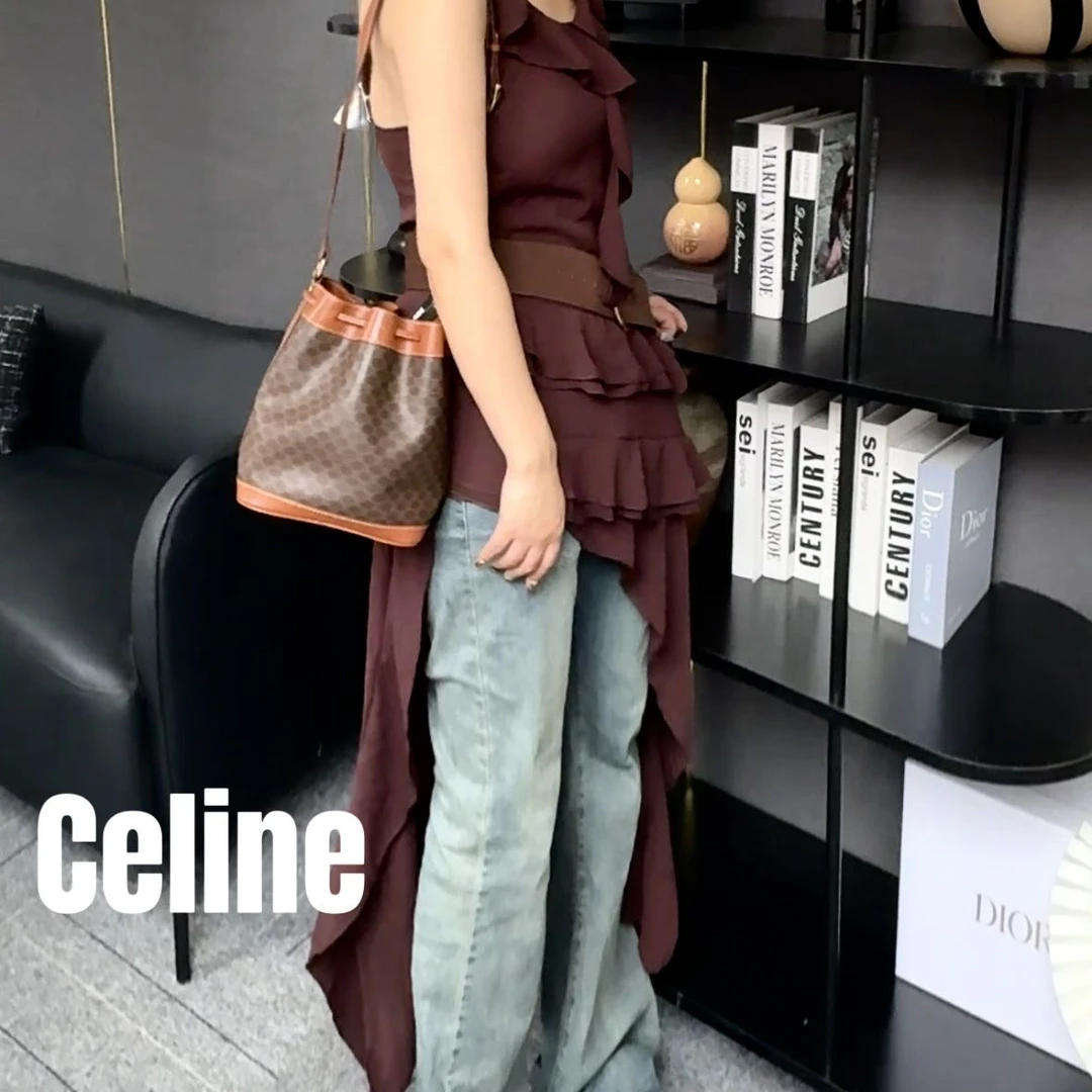 修复品8614978/Celine /思琳迷你抽绳水桶包