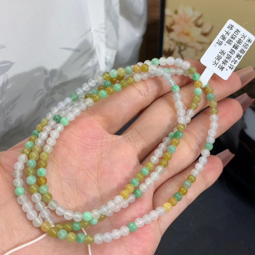 翡翠手链未镶嵌卡3.6小米项链