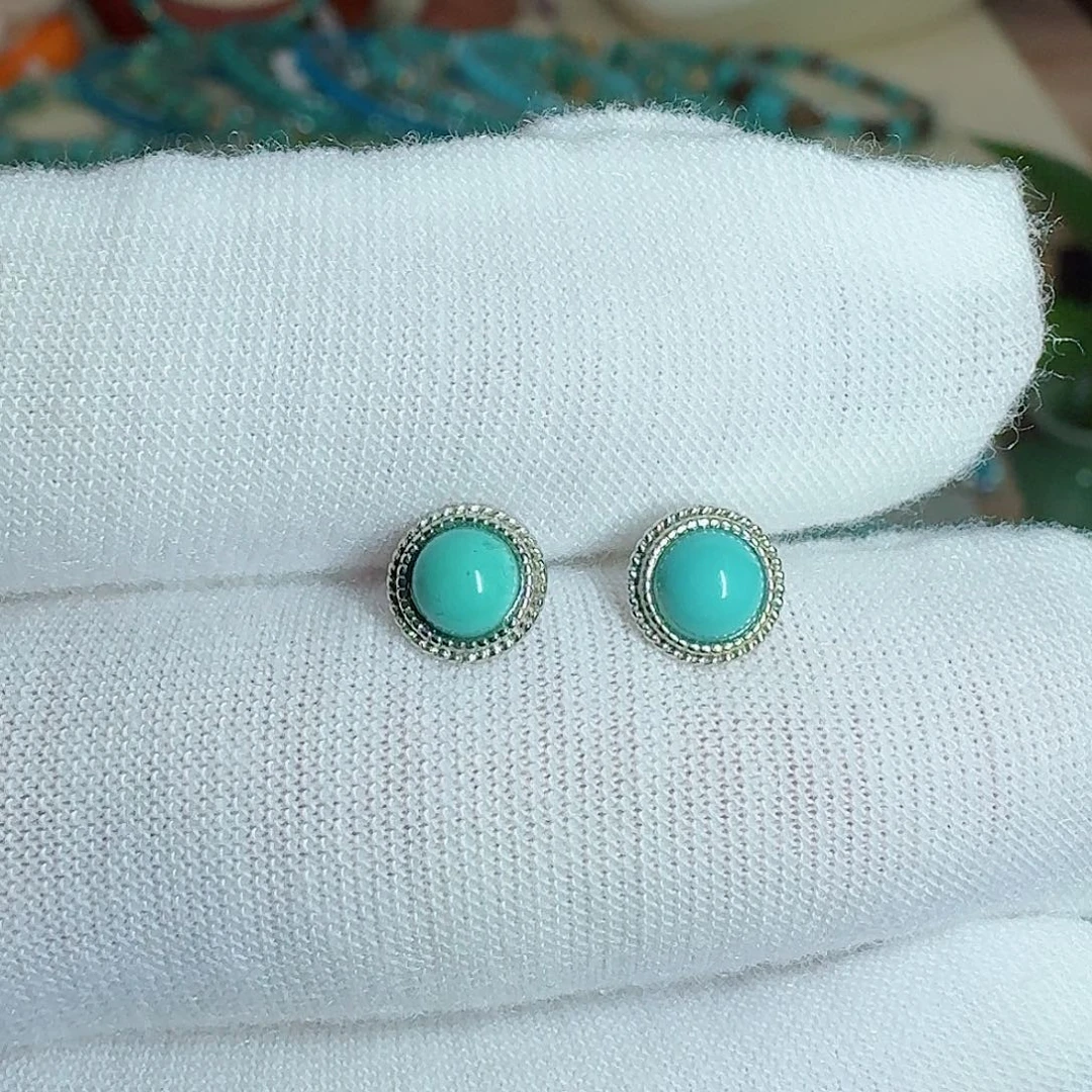 绿松石银S925镶嵌珠宝奇石