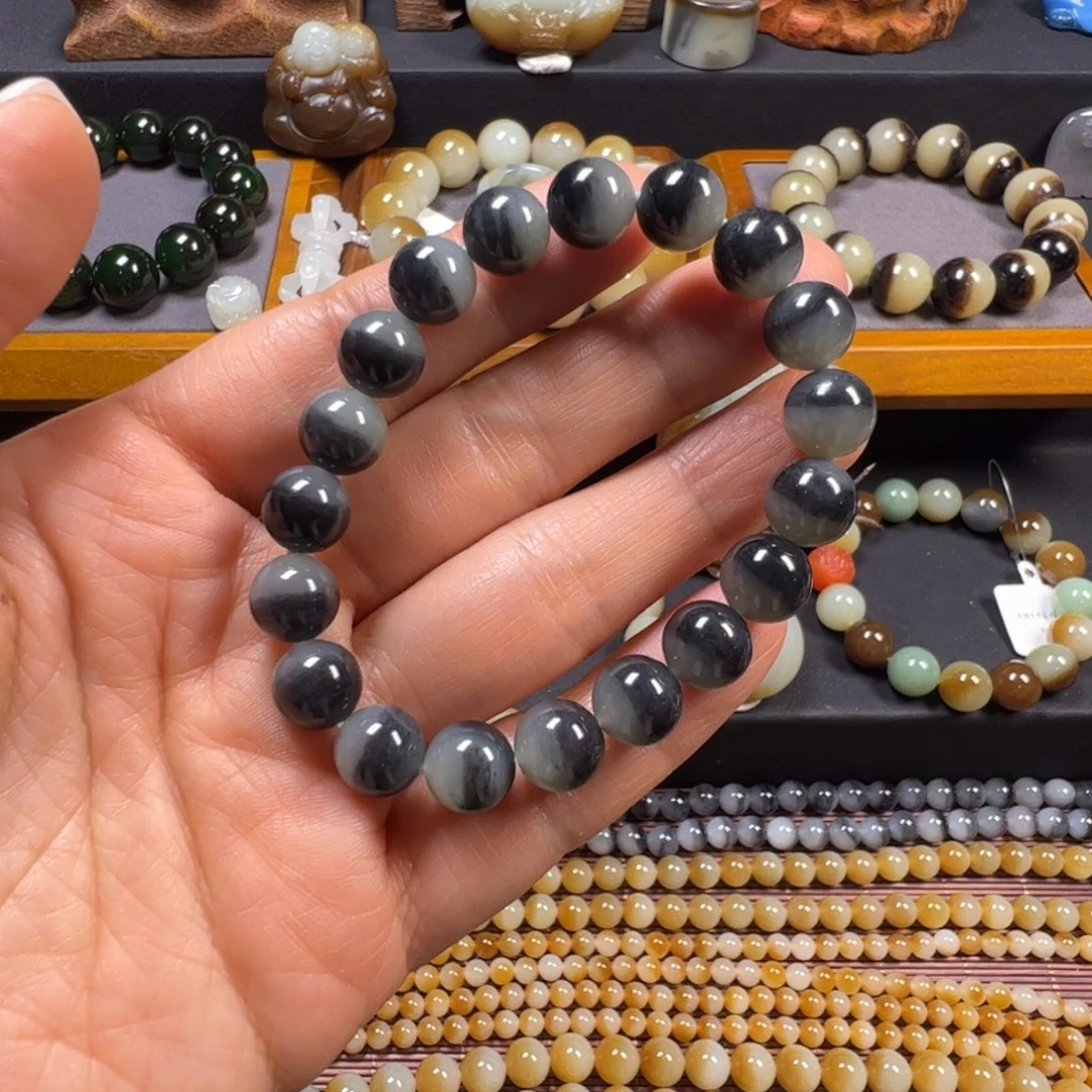 和田玉未镶嵌手链卡10