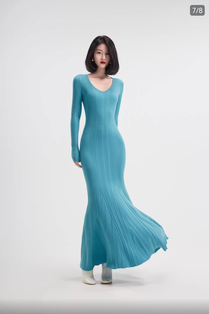 Hangsixiang.小爽【月下听风】秋冬显瘦气质连衣裙916