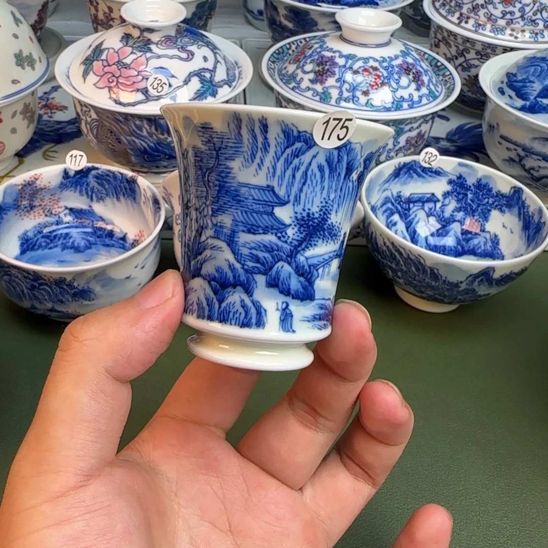 彦祖纯手工手绘茶具175