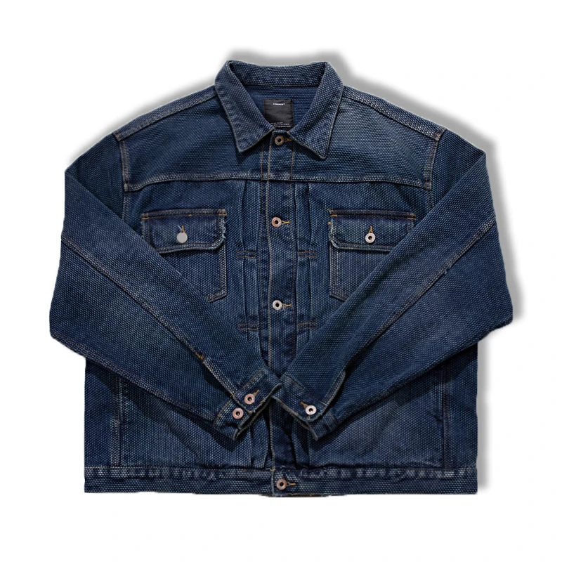 Camdrce 14oz刺子工艺纯棉秋冬夹克外套