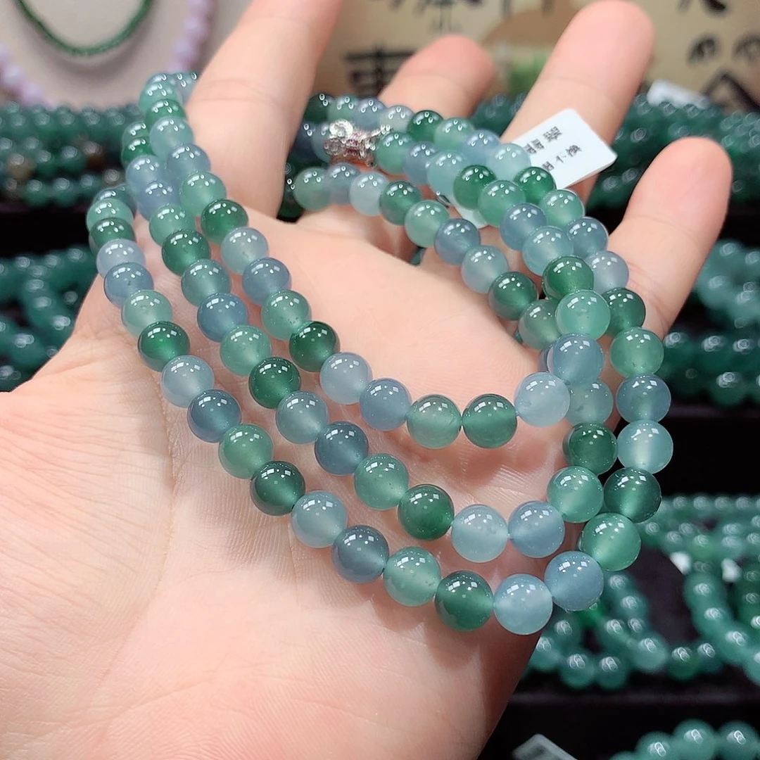 翡翠未镶嵌手链卡7