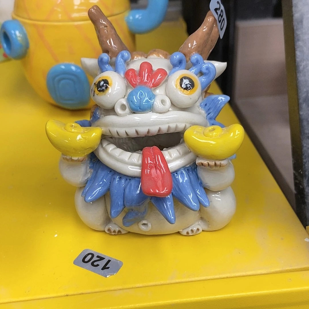 摆件直播间手工抽象陶瓷摆件微瑕介意勿拍280