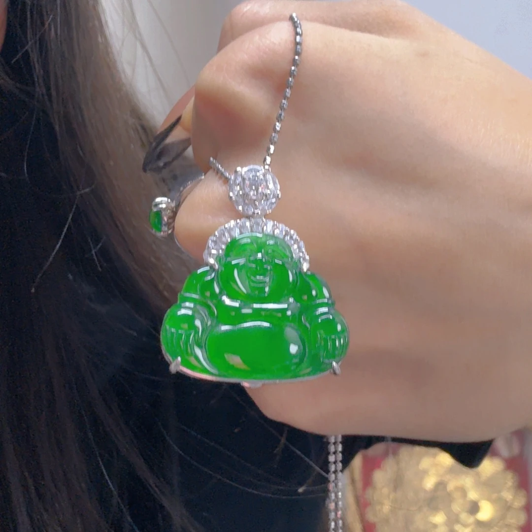 翡翠未镶嵌吊坠(不含链)