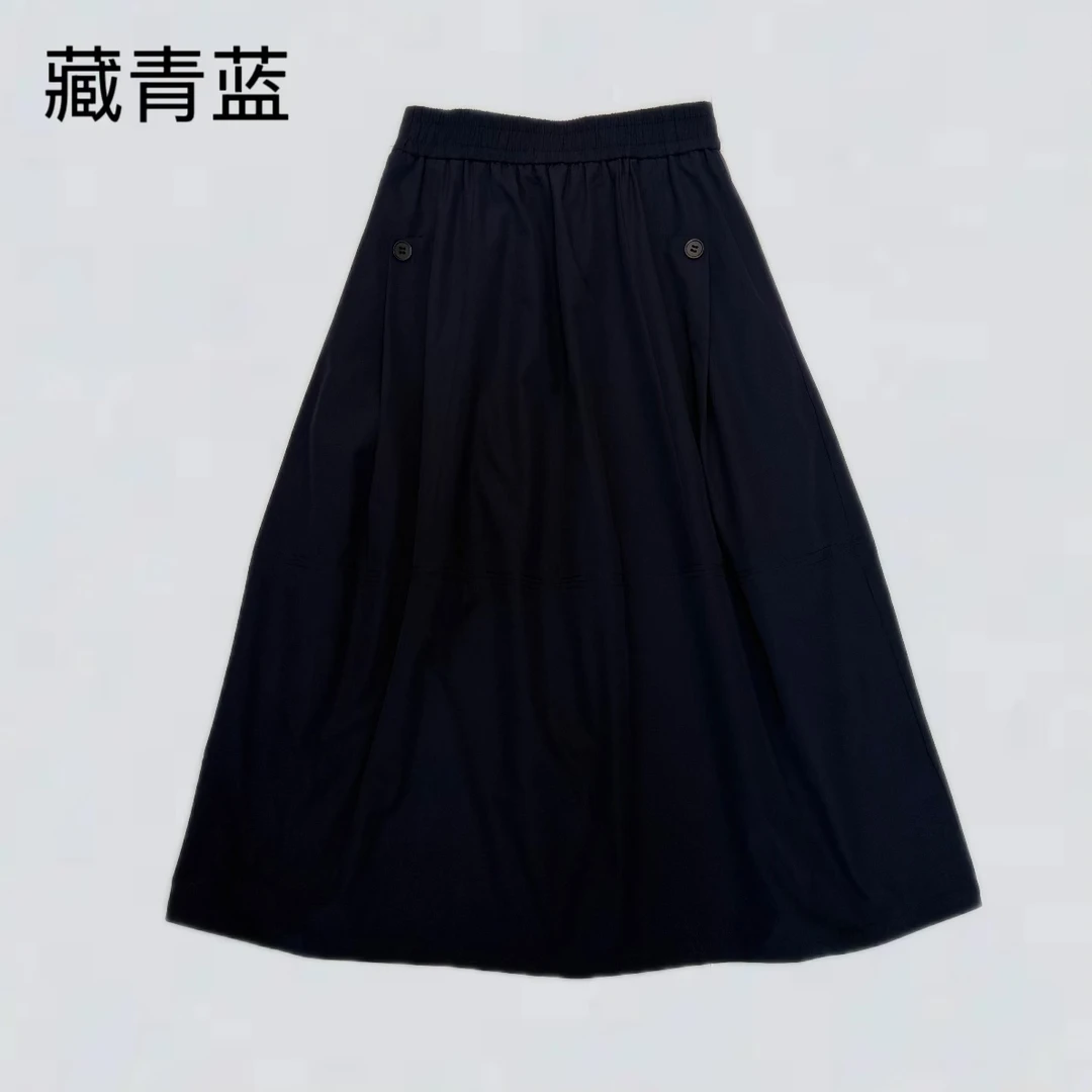 百搭法式赫本中长半裙