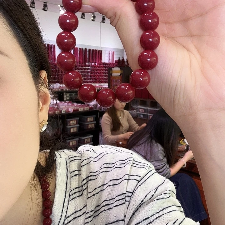 天然辰砂12mm紫金沙朱砂