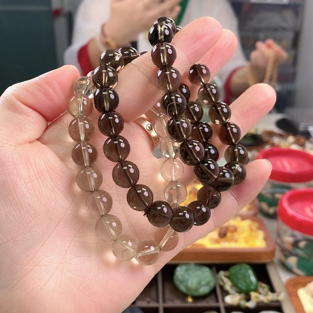 颈饰未镶嵌水晶茶晶