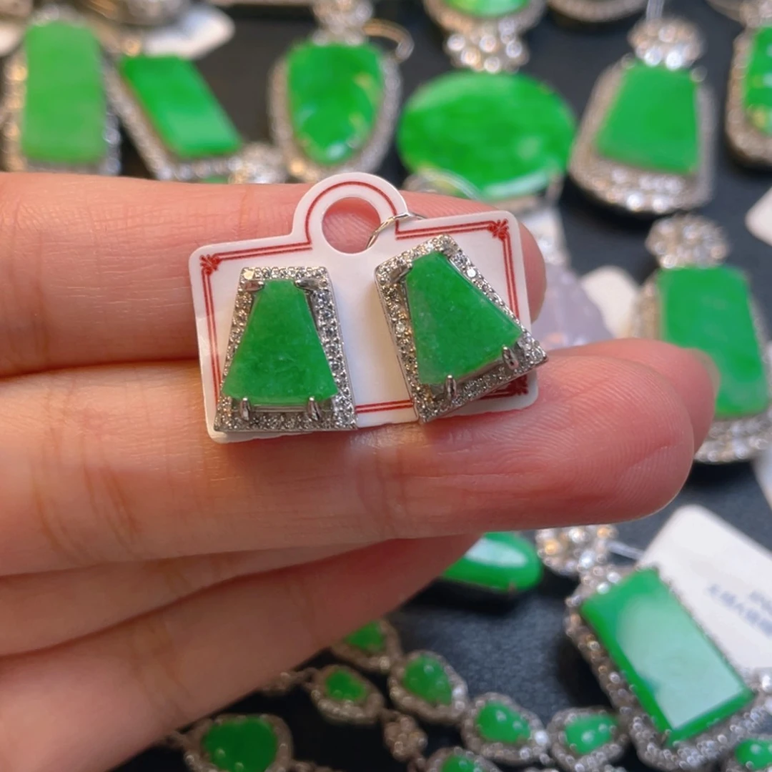 翡翠银S925镶嵌颈饰