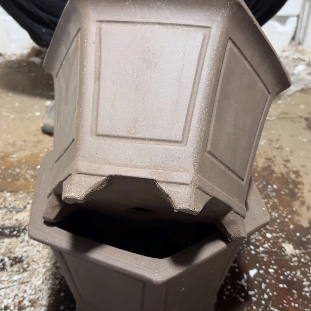 紫砂花盆口径27 23高度17