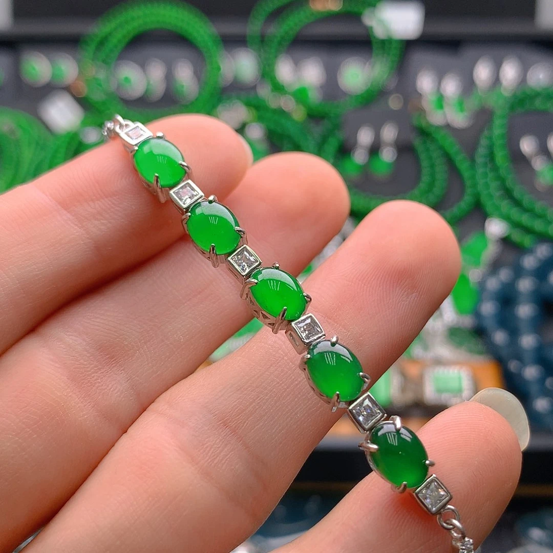 未镶嵌手链翡翠翡翠