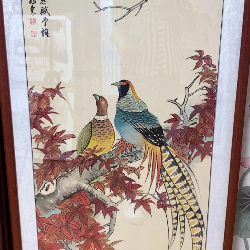 【闪购商品】国画手绘国画带框123.63