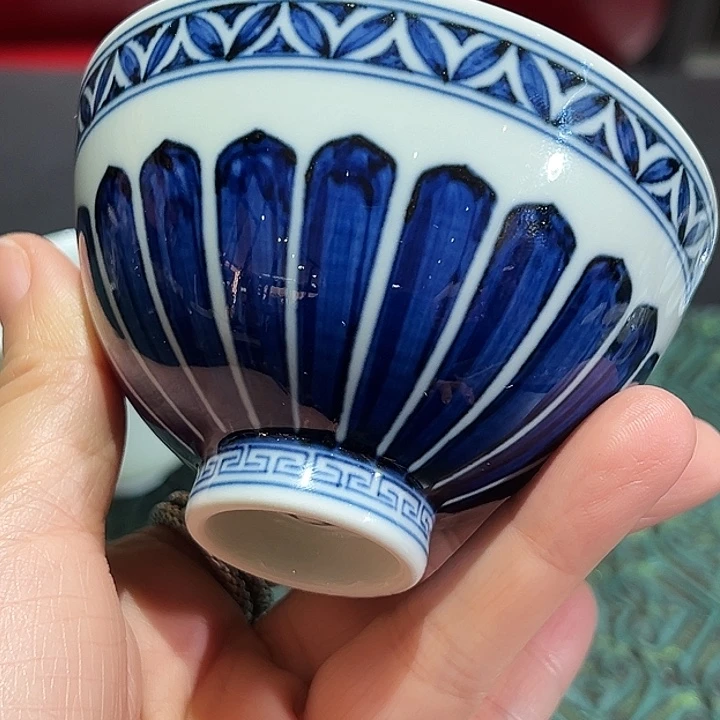 乎雨良物菊瓣鸡心杯杯杯