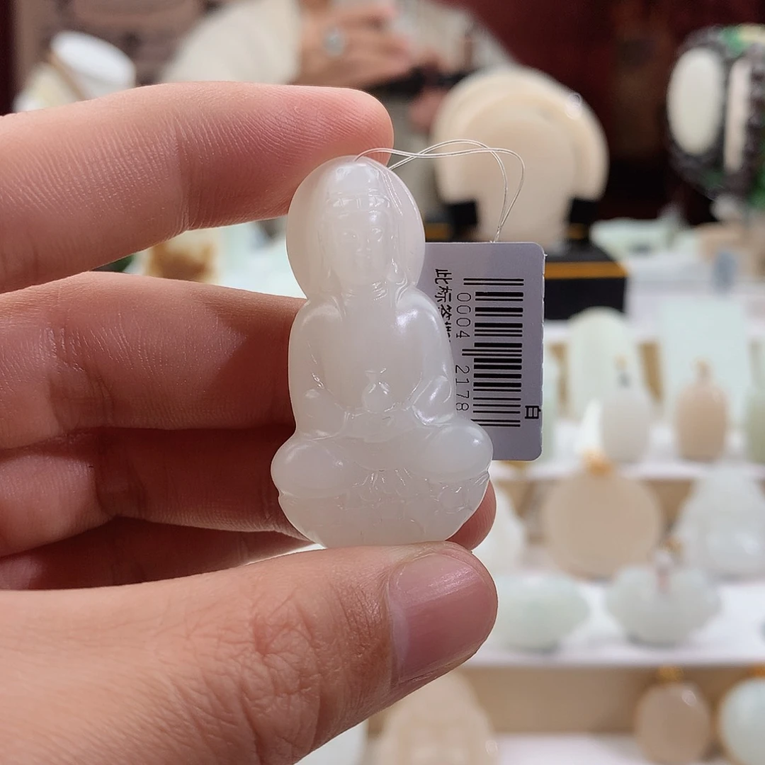 和田玉颈饰未镶嵌玛*@